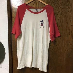 Red and white Mickey Mouse T shirt